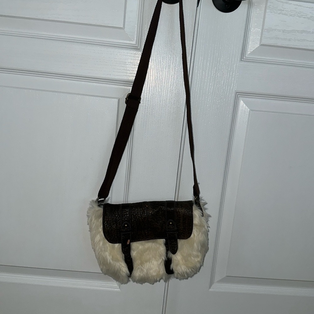 American Eagle Crossbody, Faux-Fur Bag